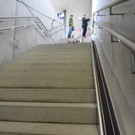 Neue Schieberillen für Räder am Bahnhof 