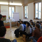 Kinderbuchautor Heinz Janisch las in der Bibliothek Frastanz