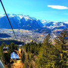 Muttersberg Seilbahn und Alpengasthof im täglichen Betrieb