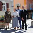 Standesamtliche Hochzeit von Nina und Philipe Klettl.