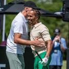 Tom Brady und Lewis Hamilton beim Golf in Miami