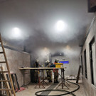 Brand in Technikraum im neuen Bahnhof Lauterach