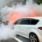 Pkw-Brand auf der A14 bei Götzis