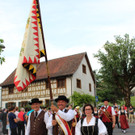 Beste Stimmung beim letzten Jubiläums-Jahrgänger-Treffen im Sommer 2019 auf dem Lochauer Dorffest.