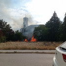 Brand bei Kirche in Wiener Neustadt