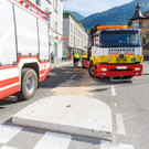Unfall in Bludenz: Von Straße abgekommen und Verkehrsschild gerammt