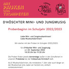 Probenbeginn Höschter Mini- und Jungmusig