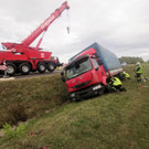 Lkw auf A2 auf Abwegen