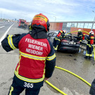 Auto brannte auf A2 Südautobahn