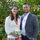 Elisabeth Karner und Pascal Regittnig feierten ihre standesamtliche Trauung.