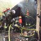 Dachstuhl in Wr. Neudorf fing Flammen