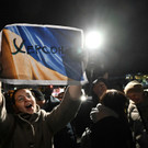 Ukrainer feiern in Cherson