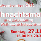Weihnachtsmarkt mit Illuminierung des Weihnachtsbaumes 2022