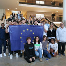 Teilnehmer der Erasmusplus Projektwoche_beim Europa Vortrag im Landhaus.jpg