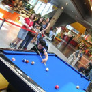 Billiardpräsentation im Zimbapark in Bürs