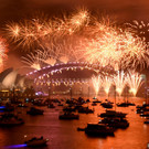 Feuerwerk in Sydney zu Silvester