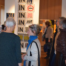 Ausstellung Strick-Schrift