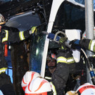 Unfall mit Linienbus in Wien-Donaustadt