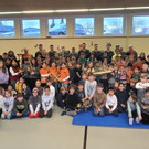 Bilder von der „Musikstunde mit der Militärmusik“ in der Volksschule Lochau