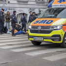 Klima-Kleber legen Verkehr in Wien lahm