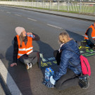 Klimakleber legen Verkehr bei Grenzübergang Au/Lustenau lahm
