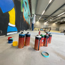 Skaterhalle Dornbirn: Graffiti-Künstler machen sich an die Arbeit