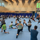 Family Training im Anschluss an den Probewettkampf der Team Turner