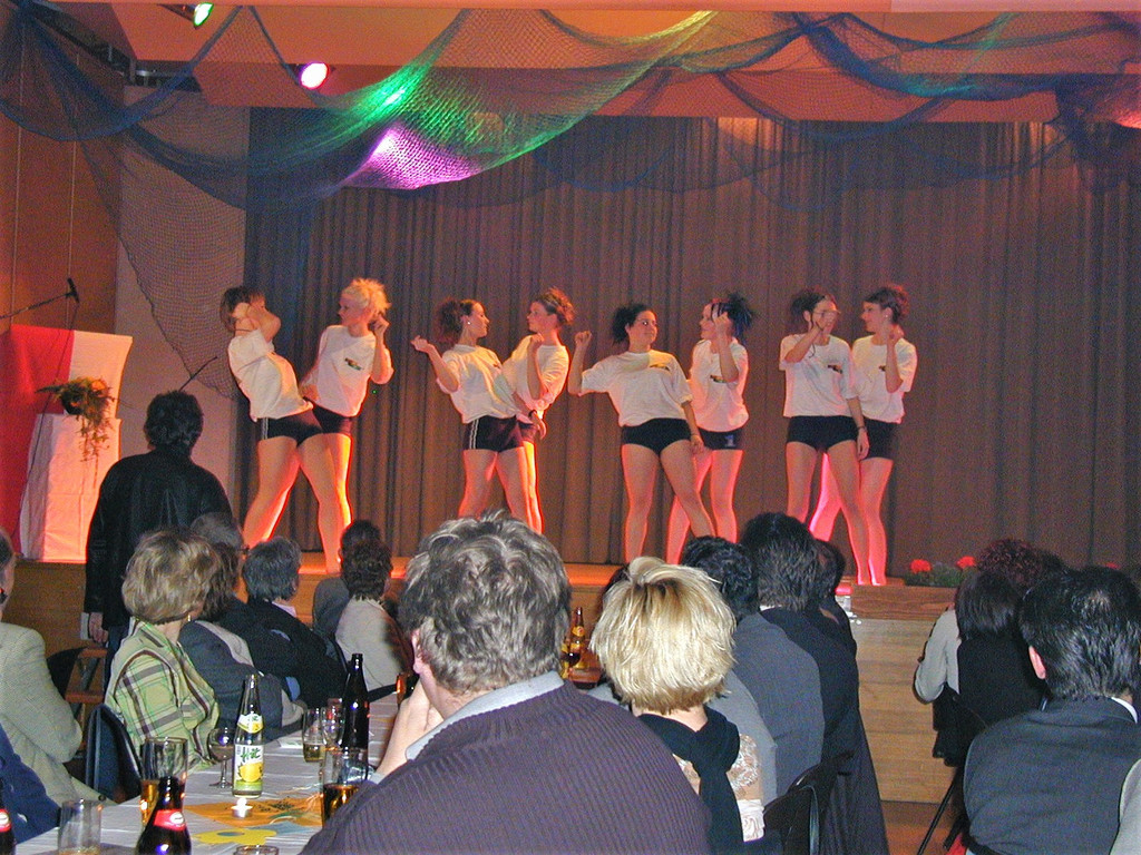 Festakt 20 Jahre JA Buch 2002-Showtanz der Garde.JPG