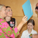 Goldiger Empfang Bettina Plank