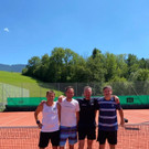 Sieger Doppel ganz links Markus Tantscher und Christoph Albrecht mit Finalisten aus Alberschwende Andreas Beyer und Goran So.jpg