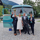 Fahrt ins Blaue mit dem Hochzeitsbus.