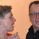 3 Obfrau Angelika Stranek und der neue Chorleiter Peter Vonbank.JPG