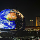 Bilder des "MSG Sphere" in Las Vegas