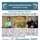 Ankündigung: Schloss Hofener Advent 2023