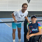 Vorarlberger Maxi Taucher trifft Rafael Nadal