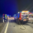 Frontalcrahs auf B21 forderte einen Toten