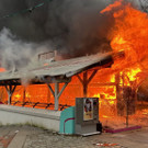 Feuerwehreinsatz auf Wiener Donauinsel