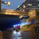 Spektakulärer Unfall in Wien
