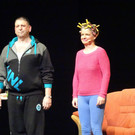 Kurt Rauchegger und Silvana Marte in ihrem Sketch Gr____ Gott in Vorarlberg.JPG