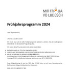 Frühjahrsprogramm 2024