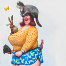 Manfred Deix_ Sommerzeit ___ Zeit der Miss-Wahlen_ Miss Tierliebe 2002_ 2002_ _c_ Manfred Deix_Landessammlungen N__.jpg