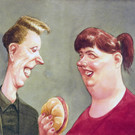 Manfred Deix_ Paar mit Wurstsemmel_ undatiert _c_ Manfred Deix_Karikaturmuseum Krems.jpg