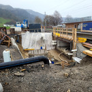 Bilder rund um den Neubau Straßendurchlässe für den Hochwasserschutz auf der L190 in Lochau  