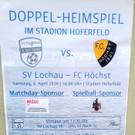 Fotos vom letzten Heimspiel SV typico Lochau gegen den FC Höchst (2:1) im Stadion Hoferfeld vor 350 Zuschauern  