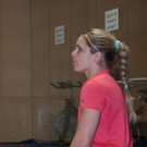 Vorbereitung im RZW in Götzis mit ihrer Trainingspartnerin Svenja Jungo