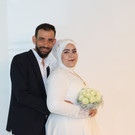 Warda und Ahmad Ibrahim feierten ihre standesamtliche Trauung.