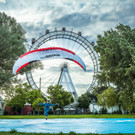 Gleitschirmflug vom Wiener Riesenrad