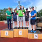 Alex und Lotta beim Dornbirner Stadtlauf dabei