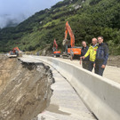 Massiver Erdrutsch verlegt Arlbergpassstraße