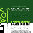 Die IGUB braucht Ihre Unterstützung im Einsatz für den unterirdischen Bahnausbau